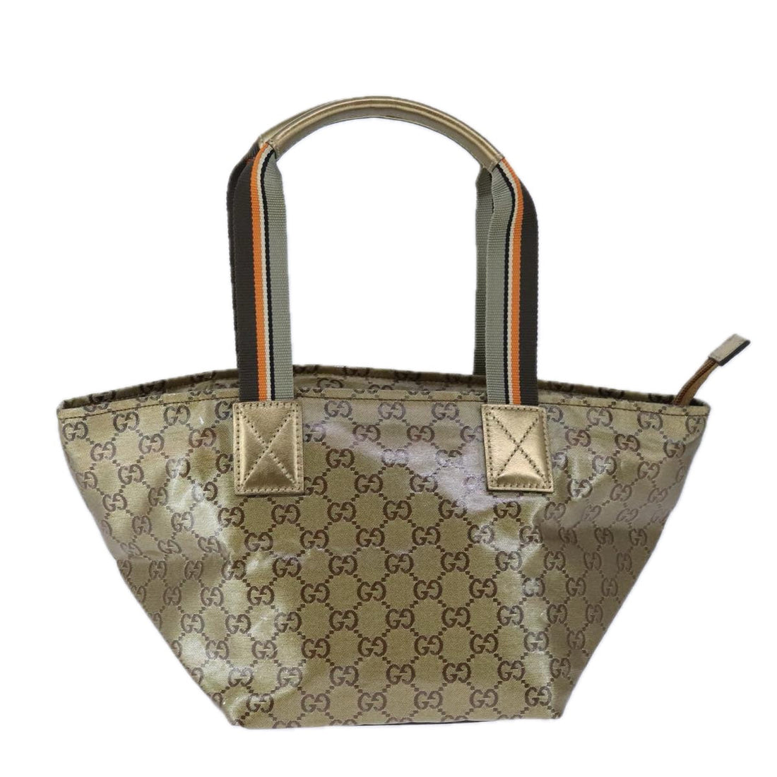 Gucci Gg Crystal Grey Canvas Handbag