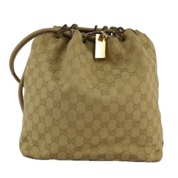 Gucci Beige Canvas Shoulder Bag