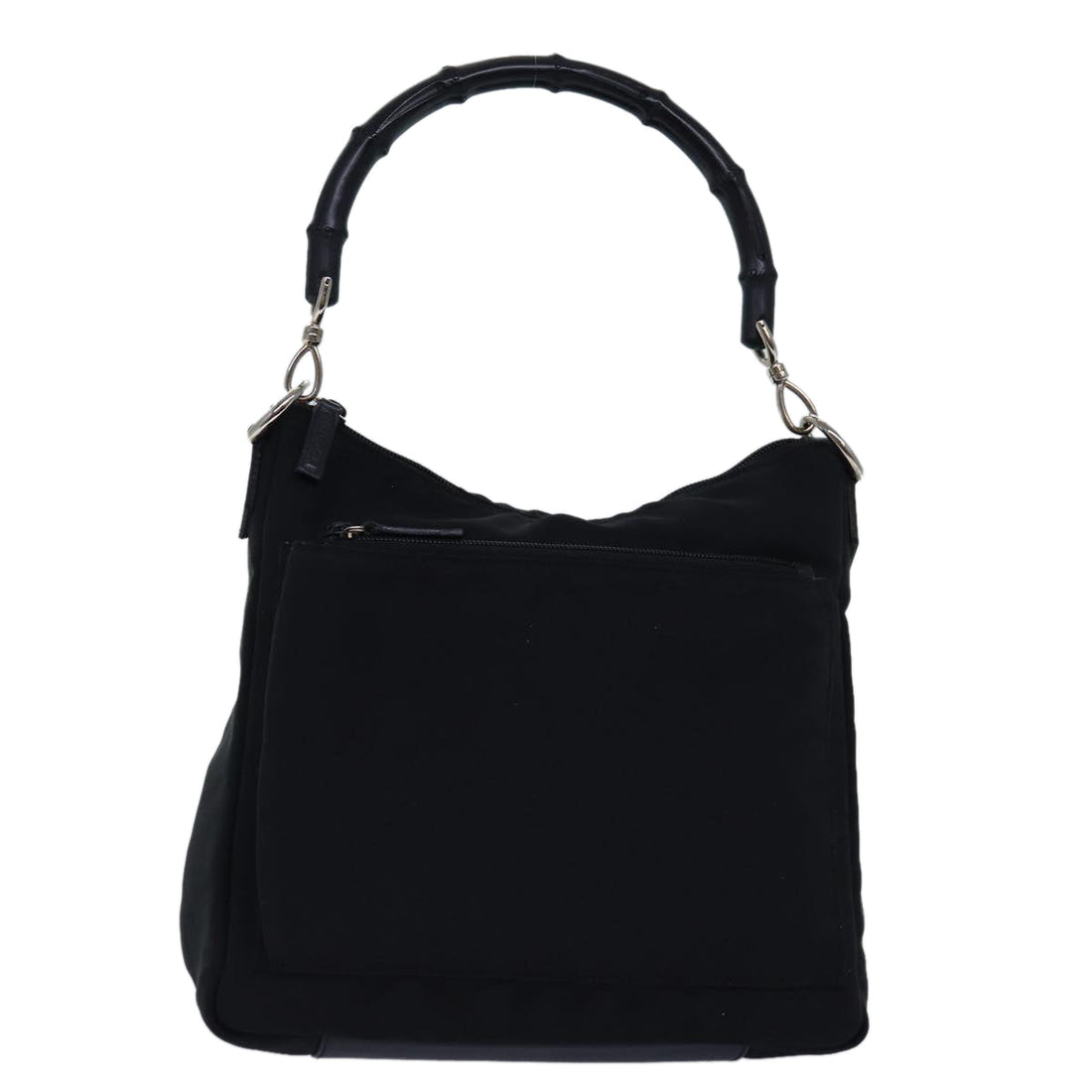 Gucci Bamboo Black Synthetic Shoulder Bag
