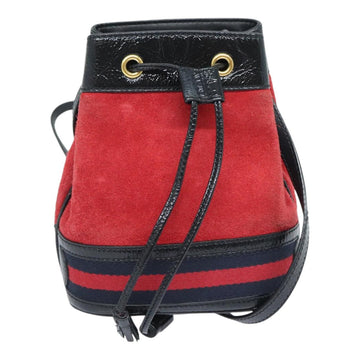 Gucci Ophidia Red Suede Shoulder Bag