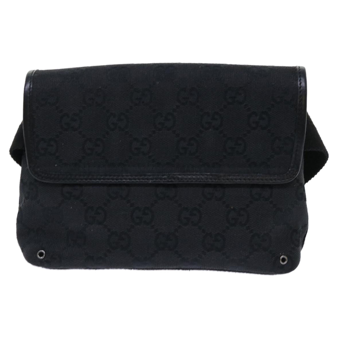 Gucci Gg Canvas Black Canvas Shoulder Bag