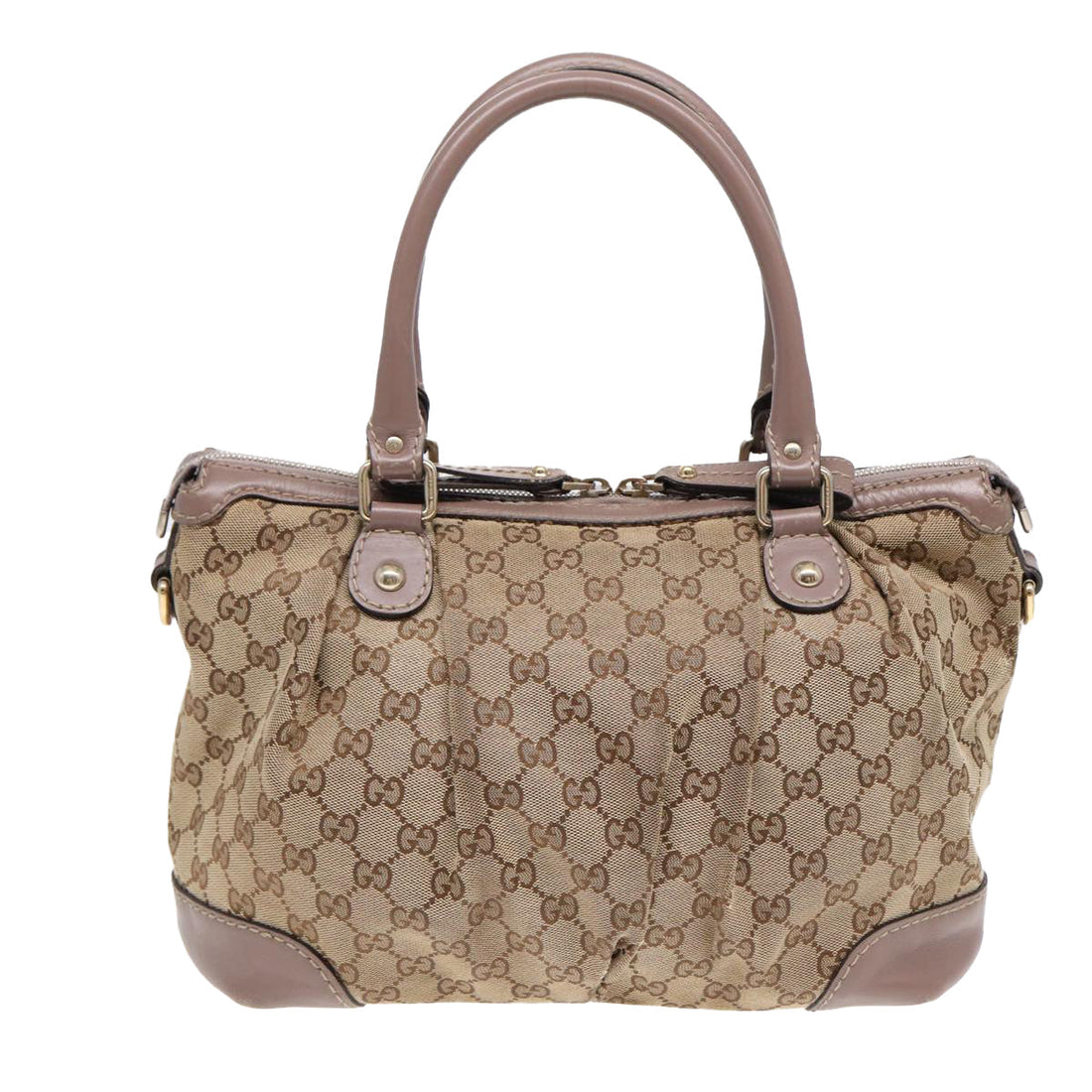 Gucci Sukey Beige Canvas Handbag