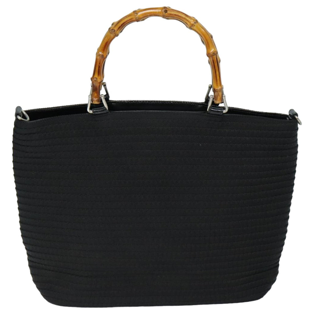 Gucci Bamboo Black Synthetic Handbag