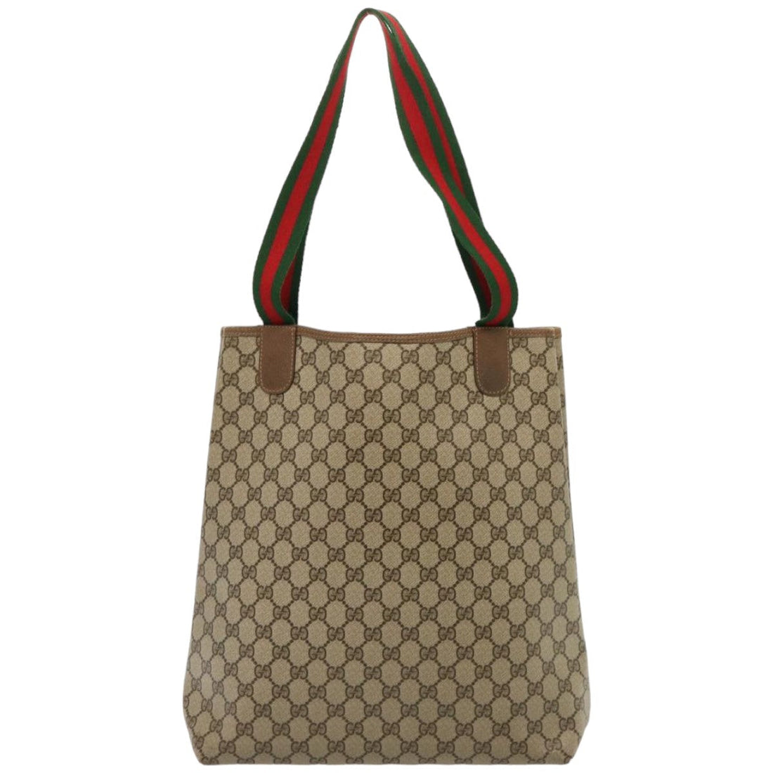 Gucci Sherry Beige Canvas Tote Bag