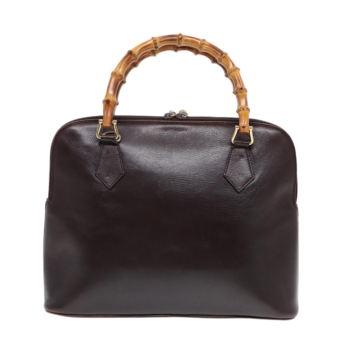 Gucci Bamboo Brown Leather Handbag