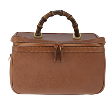 Gucci Bamboo Brown Leather Handbag