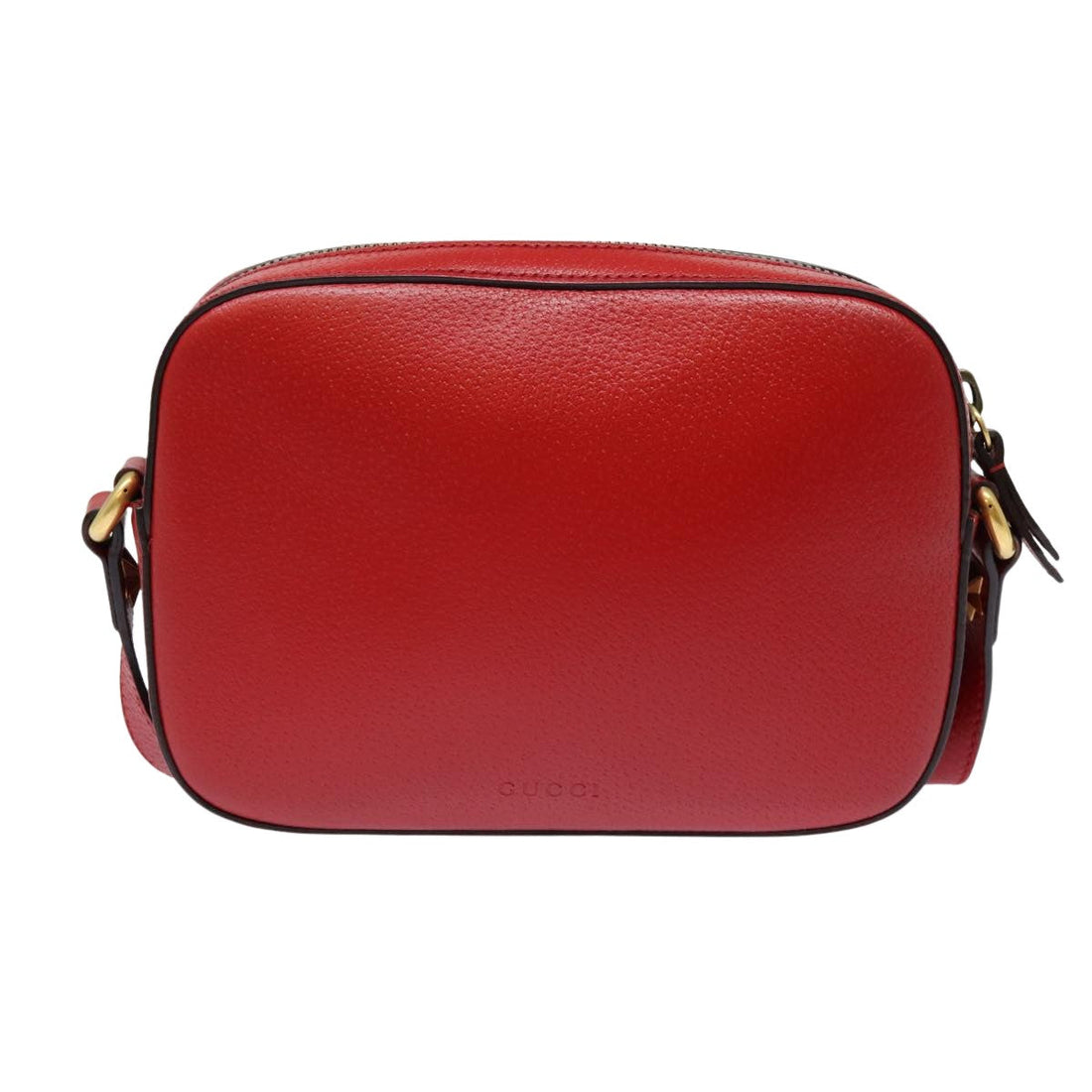 Gucci Animalier Red Leather Shoulder Bag