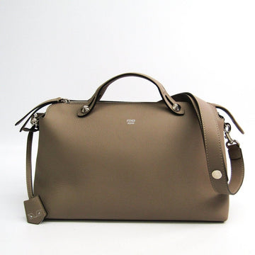 Fendi Beige Calfskin Satchel By The Way Bag