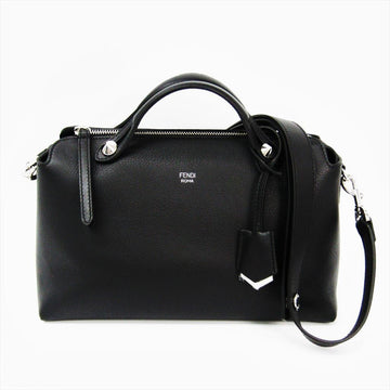 Fendi Black Calfskin Satchel By The Way Bag