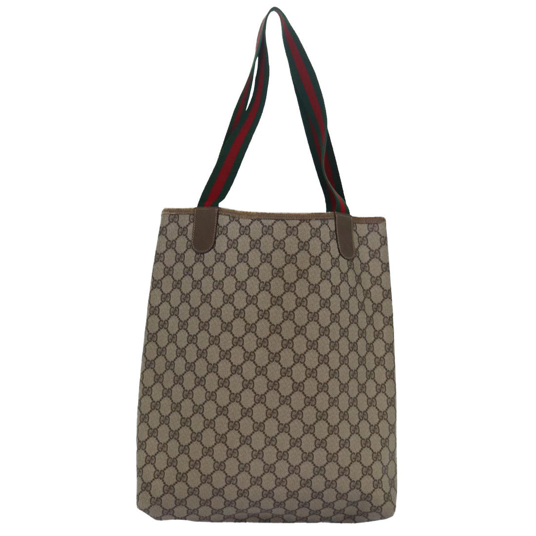 Gucci Sherry Beige Canvas Tote Bag
