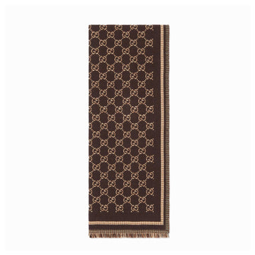 Gucci Gg Wool Jacquard Scarf