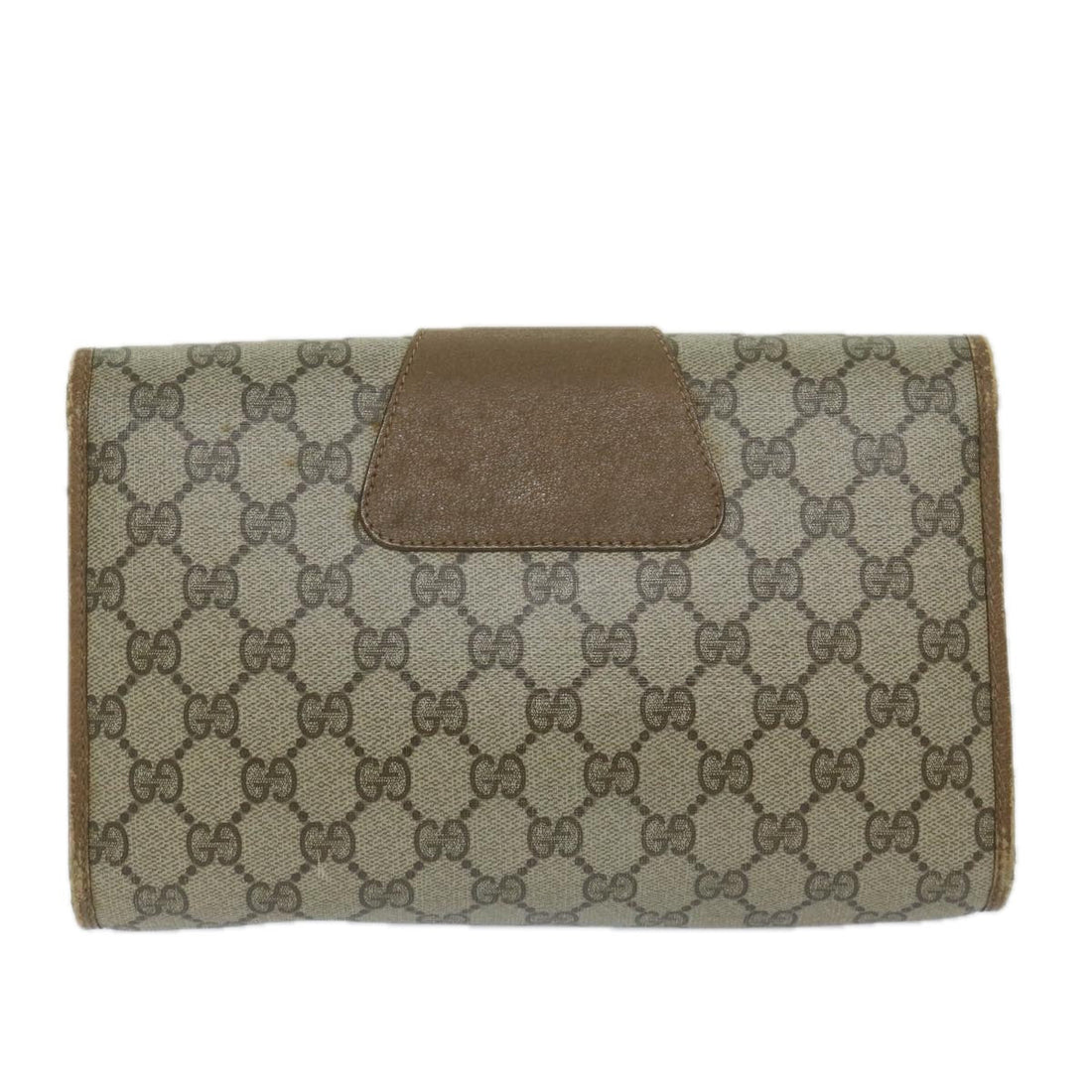 Gucci Sherry Beige Canvas Clutch Bag