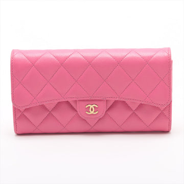 New 1:1 Rep Top Quality Chanel Matrasse Caviar S Wallet Pink Gold  Random