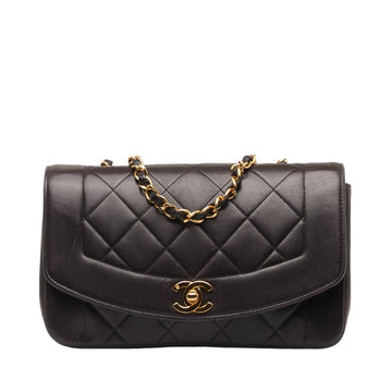 New 1:1 Rep Top Quality Chanel Matrasse Diana 23 Chain Shoulder Bag Black  S Leather  Chanel