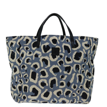 Gucci Padlock Blue Canvas Handbag