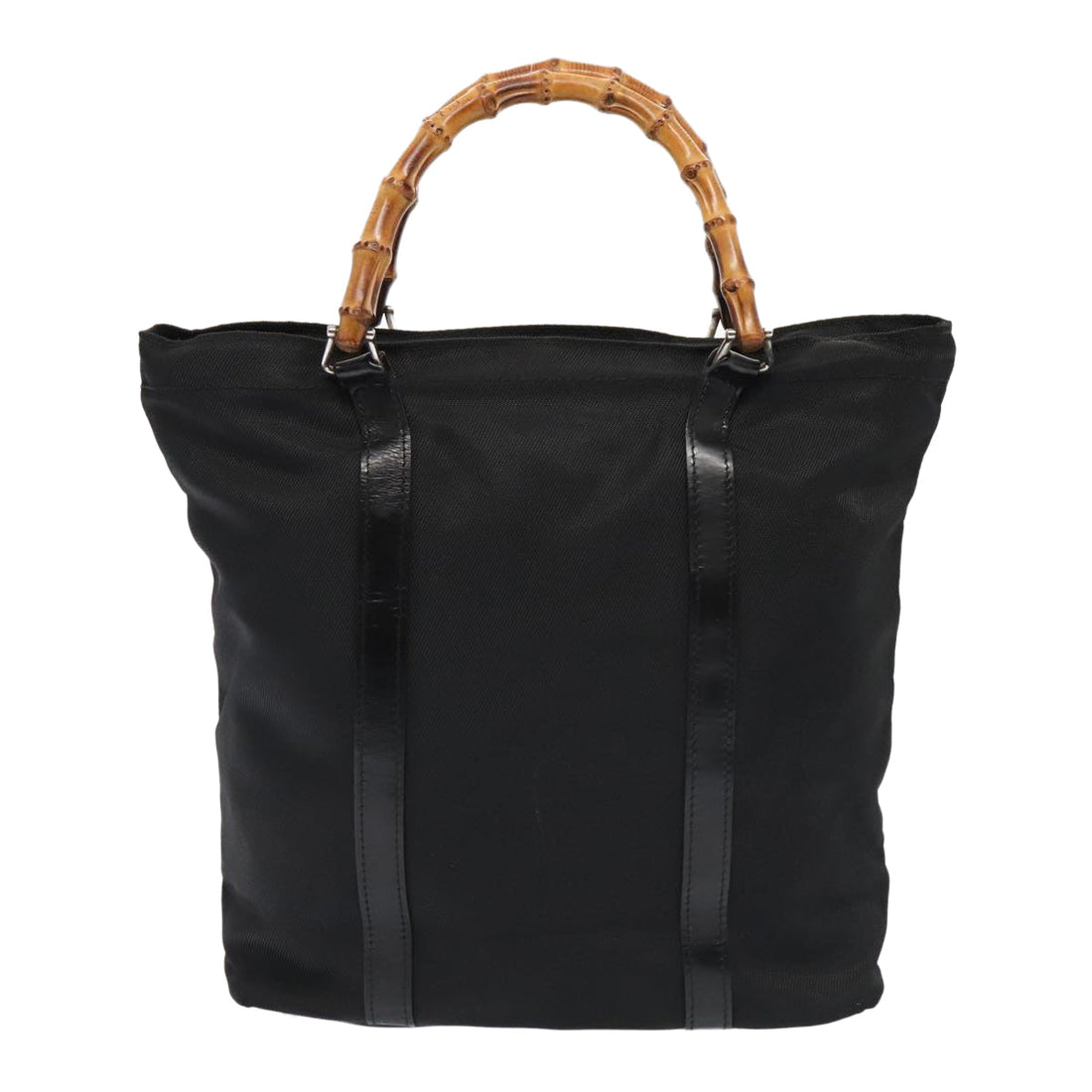 Gucci Bamboo Black Synthetic Handbag