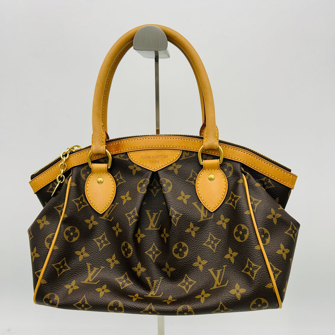 LOUIS VUITTON Tivoli PM Brown Monogram Leather Women's Shoulder Bag GP10180816