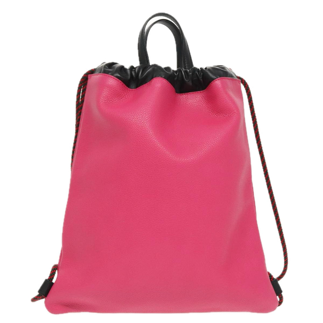Gucci Drawstring Pink Leather Backpack Bag