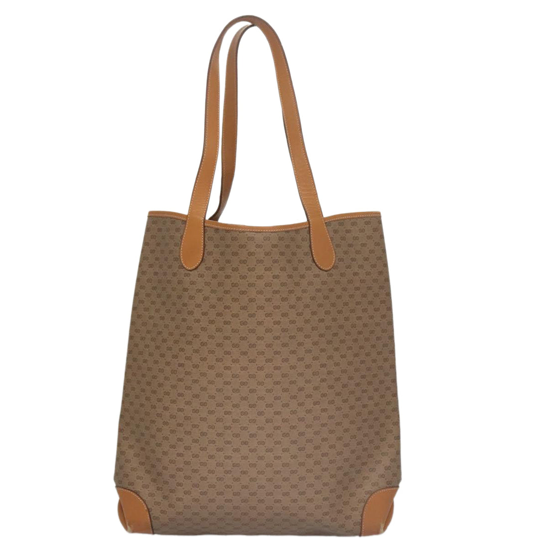 Gucci Sherry Beige Canvas Tote Bag