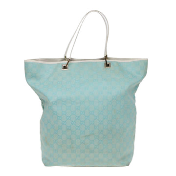 Gucci Gg Canvas Blue Canvas Tote Bag