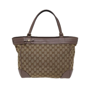 Gucci Mayfair Beige Canvas Tote Bag