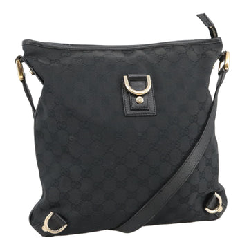 Gucci Abbey Black Canvas Shoulder Bag