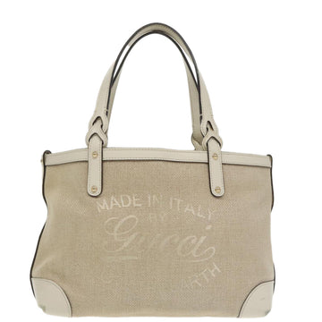 Gucci Beige Canvas Tote Bag