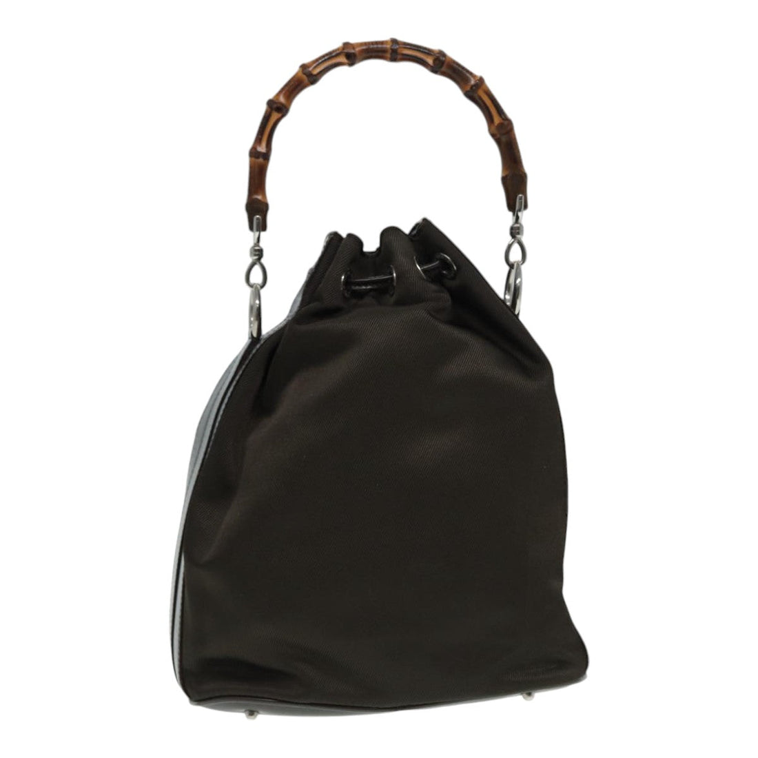 Gucci Bamboo Brown Synthetic Handbag