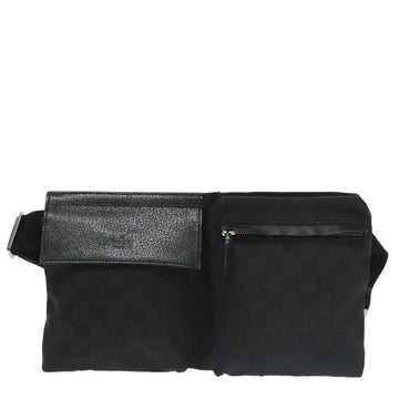 Gucci Belt Bag Black Canvas Shoulder Bag