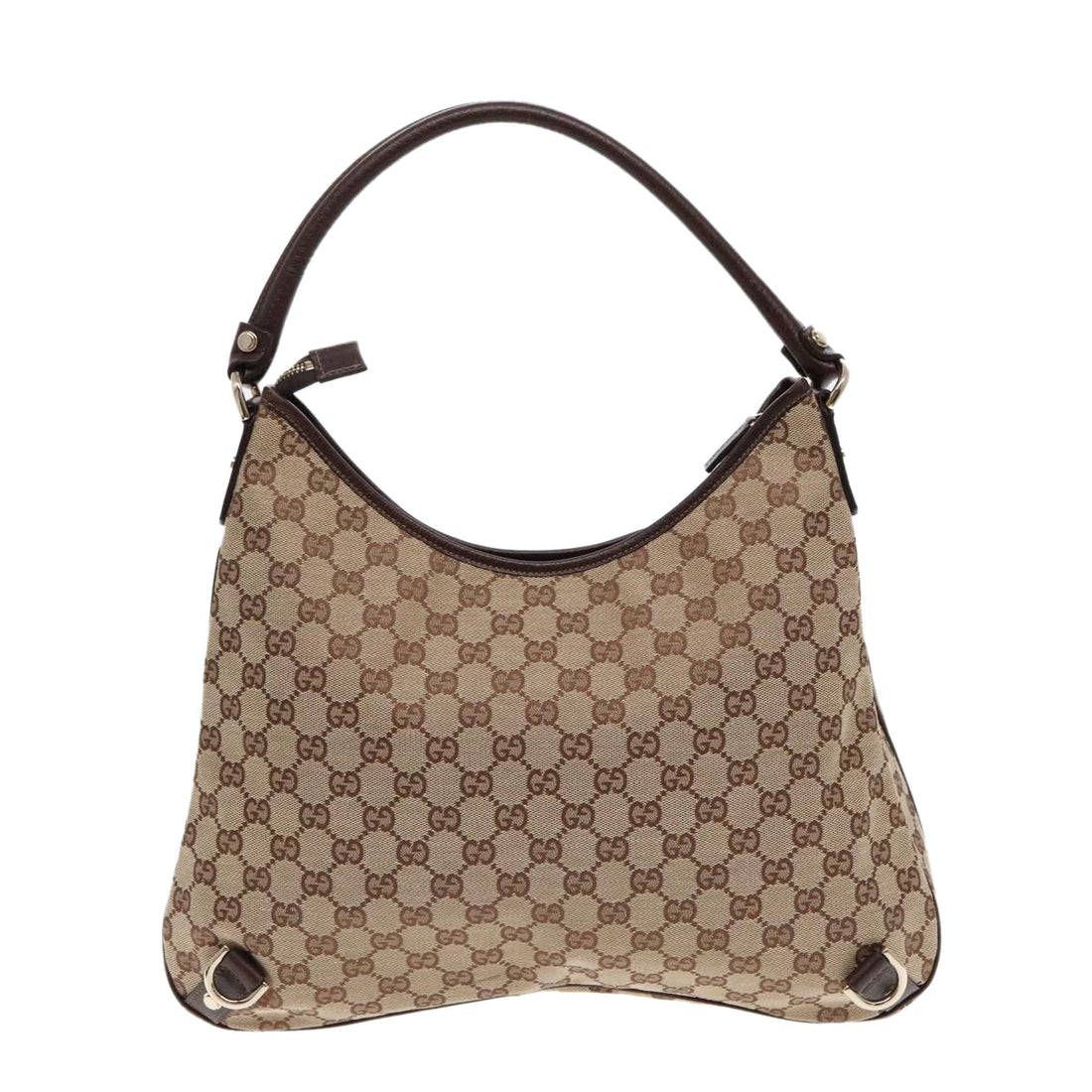 Gucci Abbey Beige Canvas Shoulder Bag
