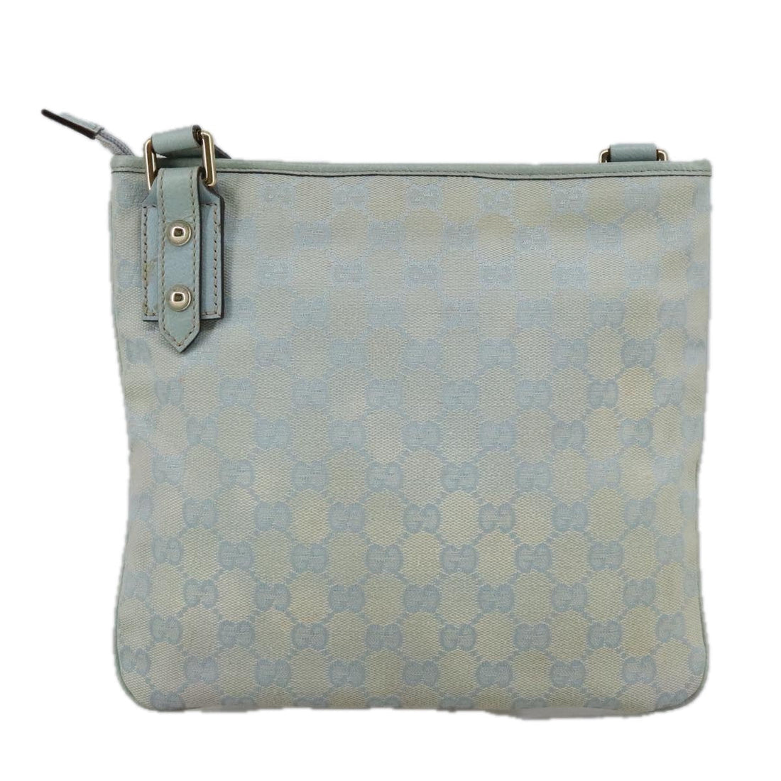 Gucci Blue Canvas Shoulder Bag