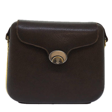 Gucci  Brown Leather Clutch Bag