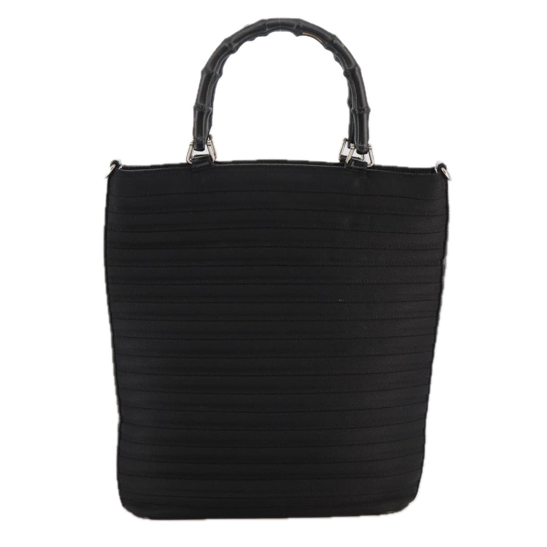 Gucci Bamboo Black Synthetic Handbag
