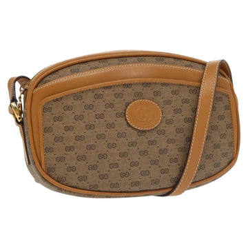 Gucci Micro Small Gg Canvas Brown Canvas Shoulder Bag