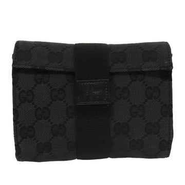 Gucci Gg Canvas Black Canvas Clutch Bag