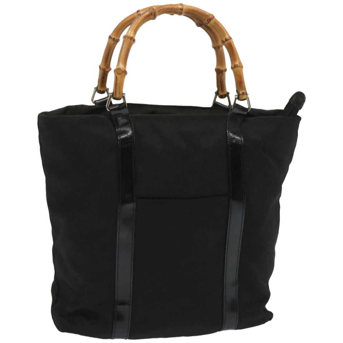 Gucci Bamboo Black Synthetic Handbag