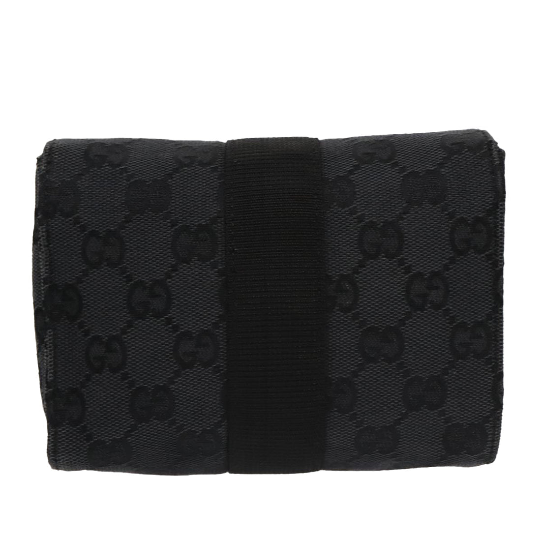 Gucci Gg Canvas Black Canvas Clutch Bag
