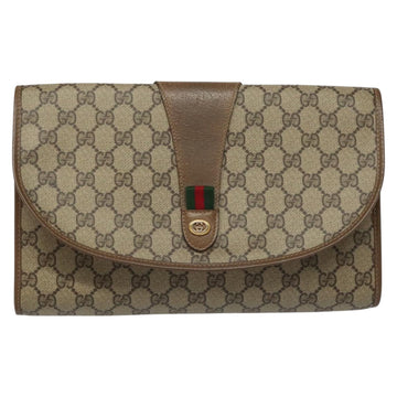 Gucci Sherry Beige Canvas Clutch Bag