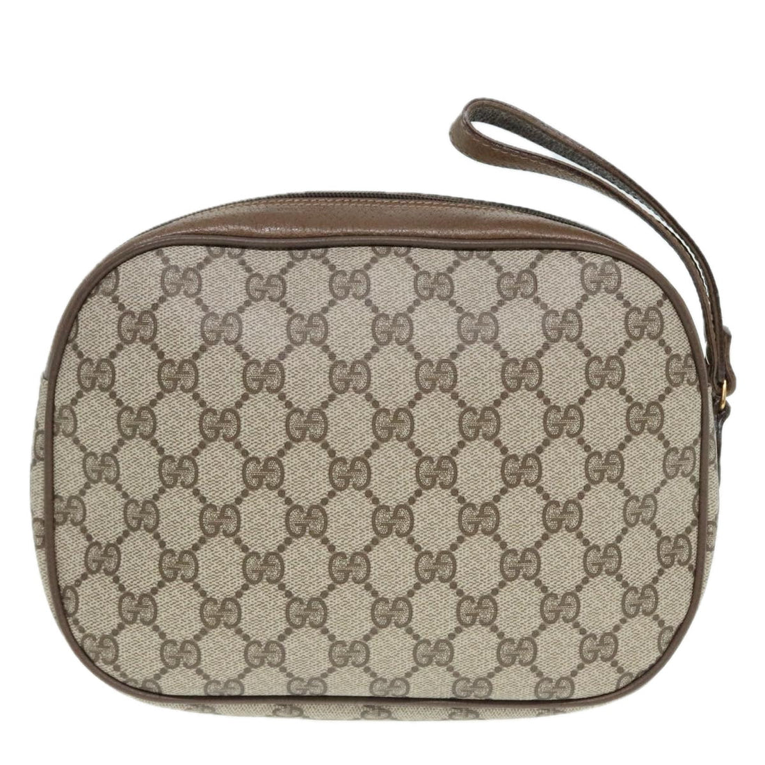 Gucci Sherry Beige Canvas Clutch Bag