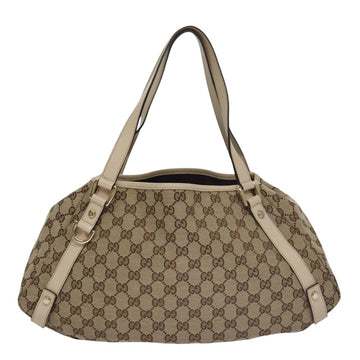 Gucci Abbey Beige Canvas Tote Bag