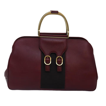 Gucci Burgundy Leather Handbag
