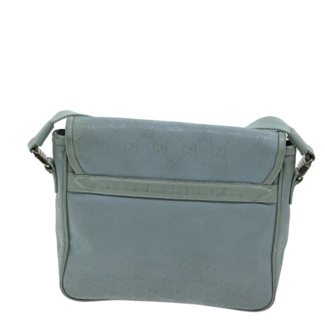 Gucci Gg Canvas Blue Canvas Shoulder Bag