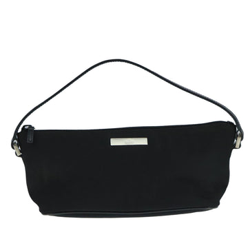 Gucci Baguette Black Canvas Clutch Bag