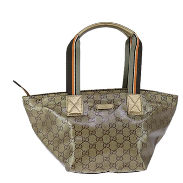 Gucci Gg Crystal Grey Canvas Handbag