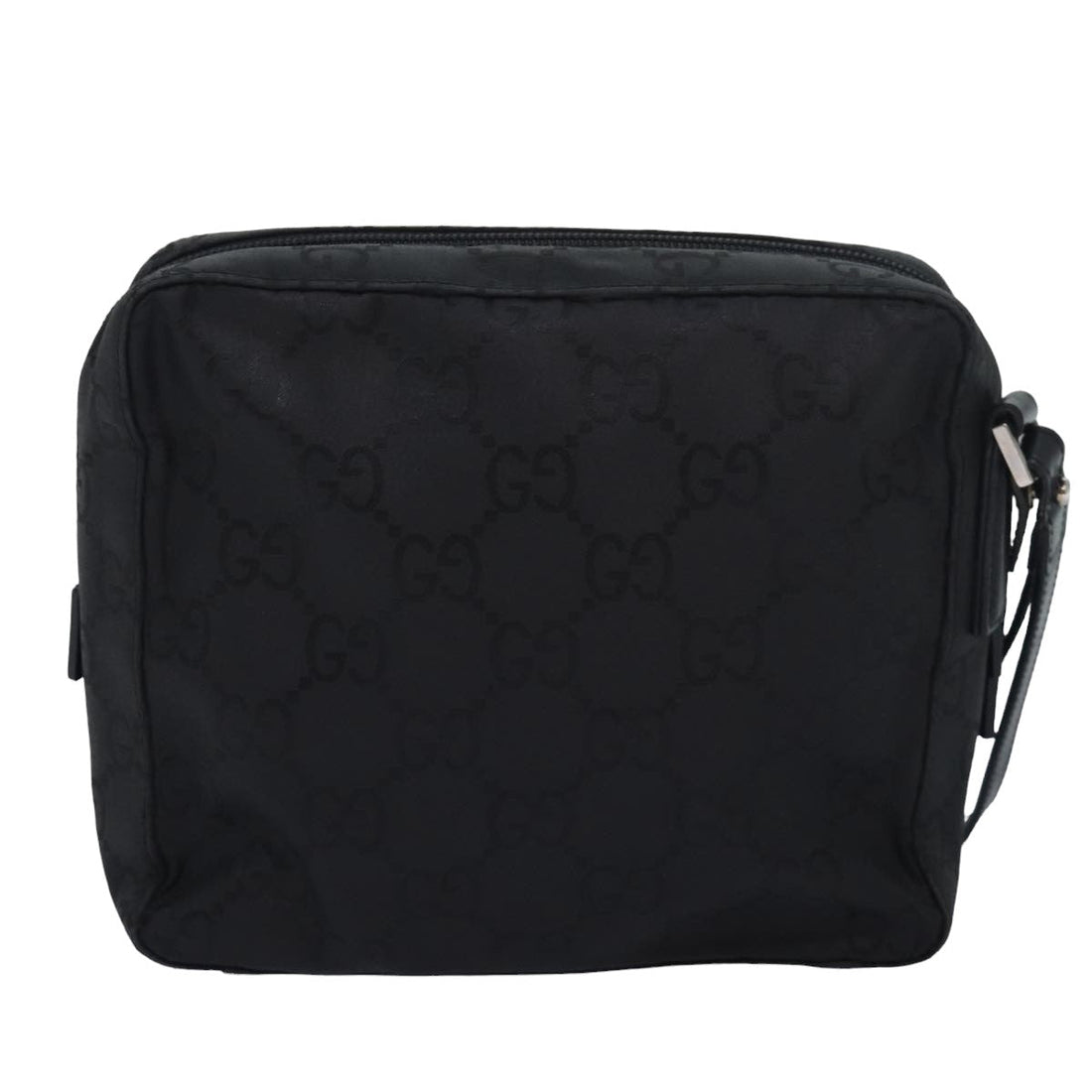Gucci Gg Canvas Black Canvas Clutch Bag