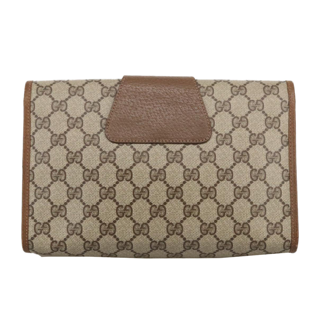 Gucci Sherry Beige Canvas Clutch Bag