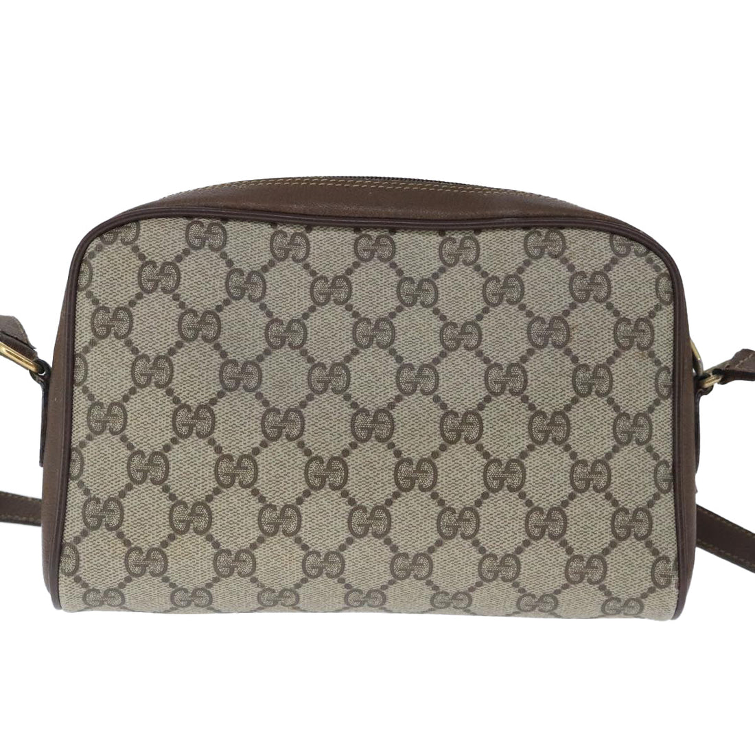 Gucci Sherry Beige Canvas Shoulder Bag