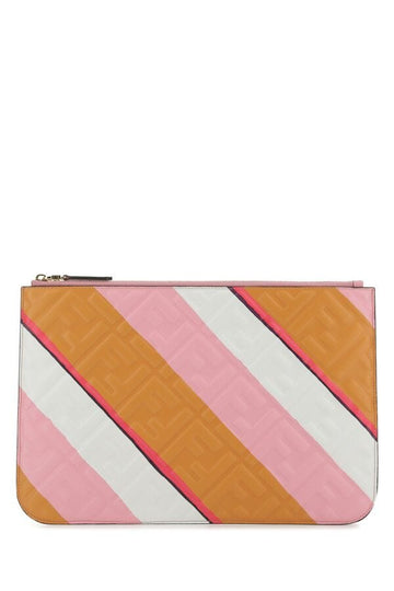Fendi Woman Multicolor Nappa Leather Pouch