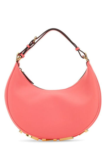 Fendi Woman Pink Leather Small Fendigraphy Handbag