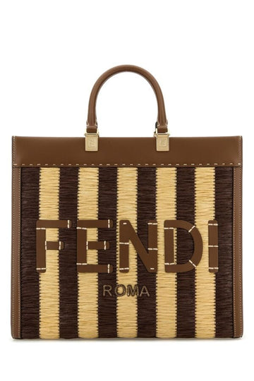 Fendi Woman Rafia Medium Sunshine Shopping Bag